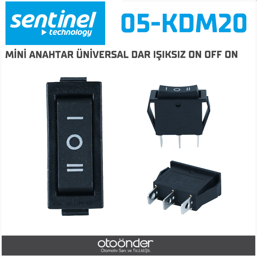 MİNİ ANAHTAR ÜNİVERSAL DAR IŞIKSIZ ON OFF ON