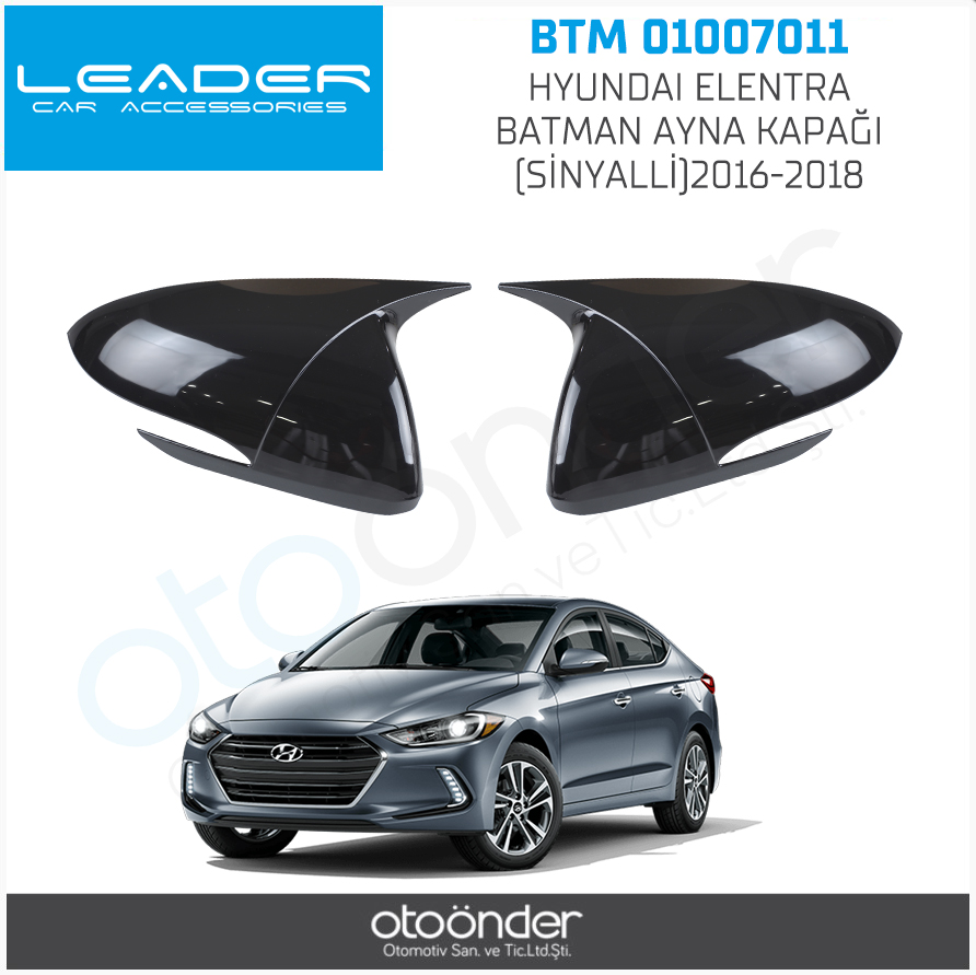 HYUNDAI ELENTRA BATMAN AYNA KAPAĞI (SİNYALLİ)2016-2018 (ENJEKSİYON BASKI)