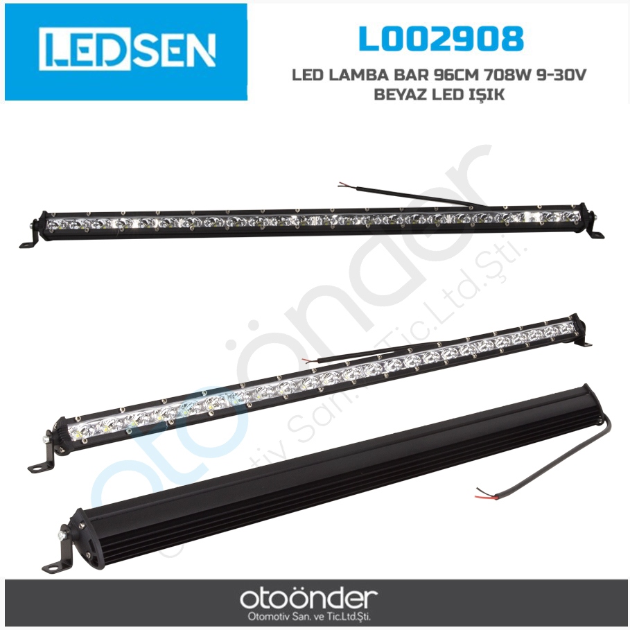 LED LAMBA BAR 96CM 708 W 9-30V BEYAZ LED IŞIK