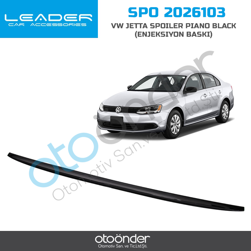 VW JETTA  2010-2017 SPOİLER PİANO BLACK (ENJEKSİYON BASKI )