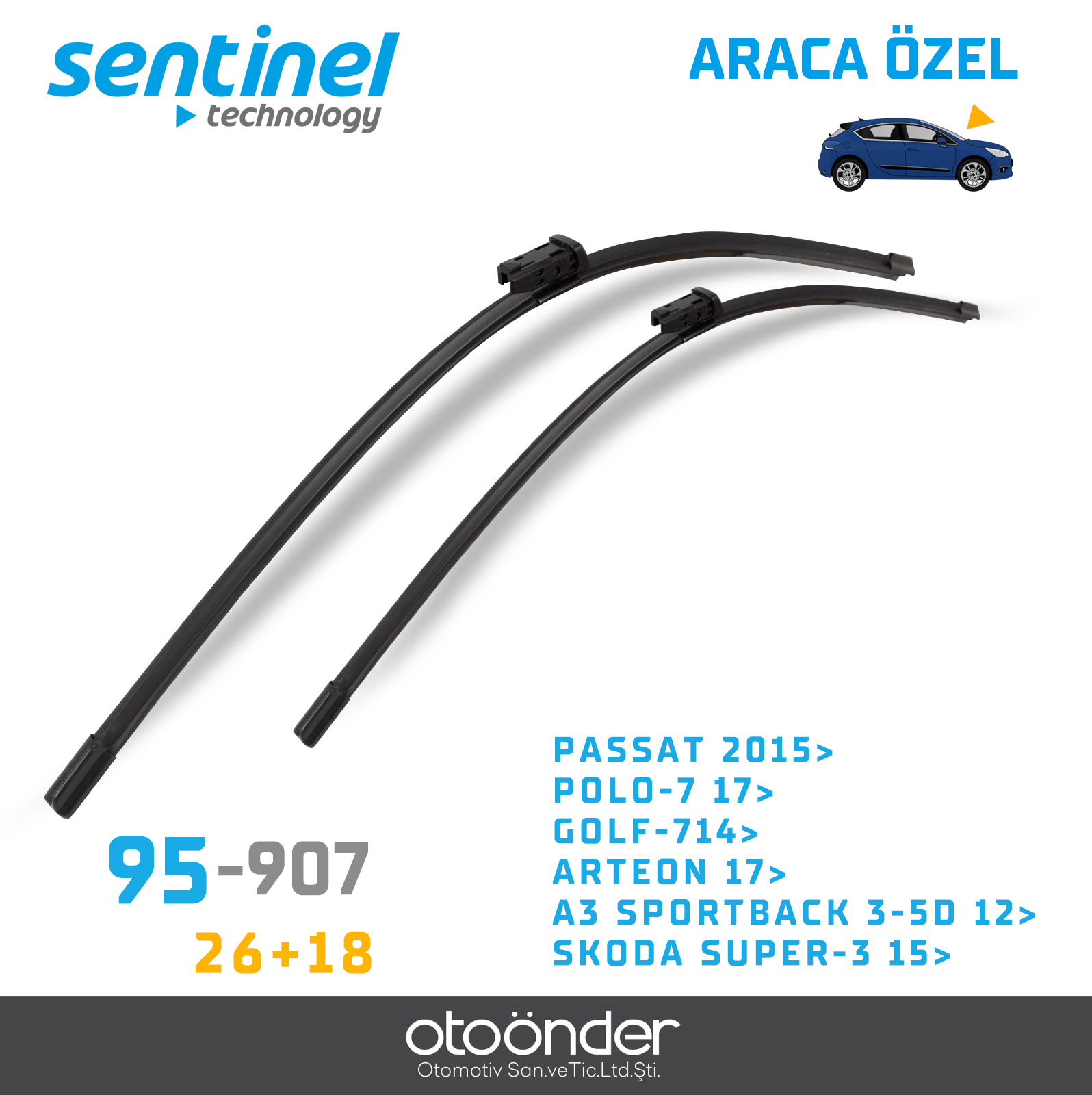 SÜPÜRGE TK ÖN POLO 7 (2017- ) GOLF 7 (2012-). PASSAT SEDAN (2014- ) ARTEON (2017- ) CUPRA FORMENTOR (2021-) A3 SPORTBACK 3-5 KAPI (2012-) SKODA SUPERB 3 (2015-) SEAT ATECA (2016-) ALFA REMEO STELVIO (2017-)