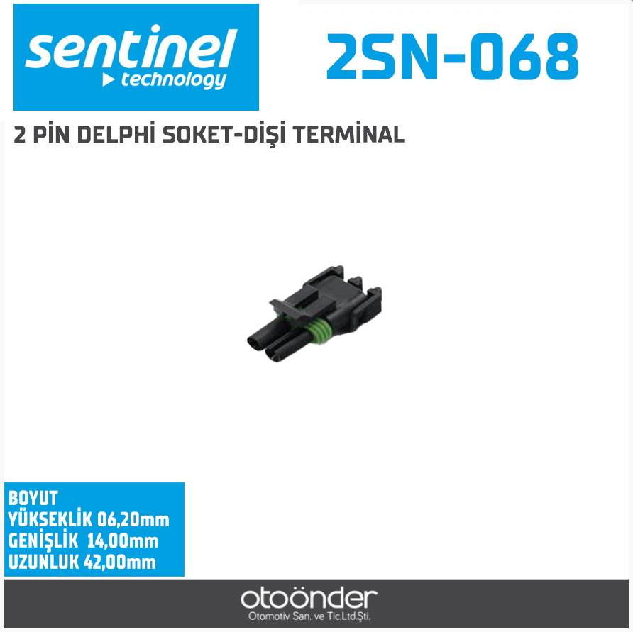 DELPHI İŞ MAKİNESİ VE GERİ VİTES SOKETİ. [DİŞİ TERMİNAL][FORD / İŞ MAKİNESİ]