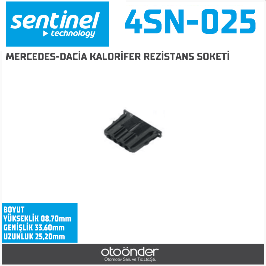 KALORİFER REZİSTANS VE STOP SOKETİ
