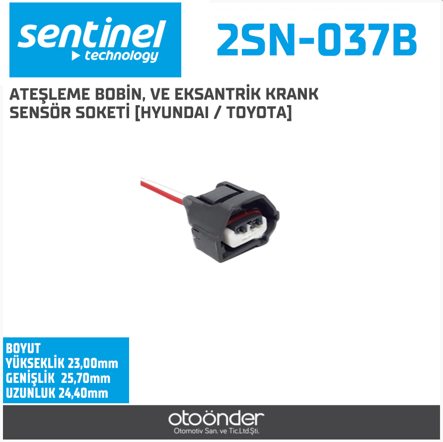 ATEŞLEME BOBİN, VE EKSANTRİK KRANK SENSÖR SOKETİ. [HYUNDAI / TOYOTA]