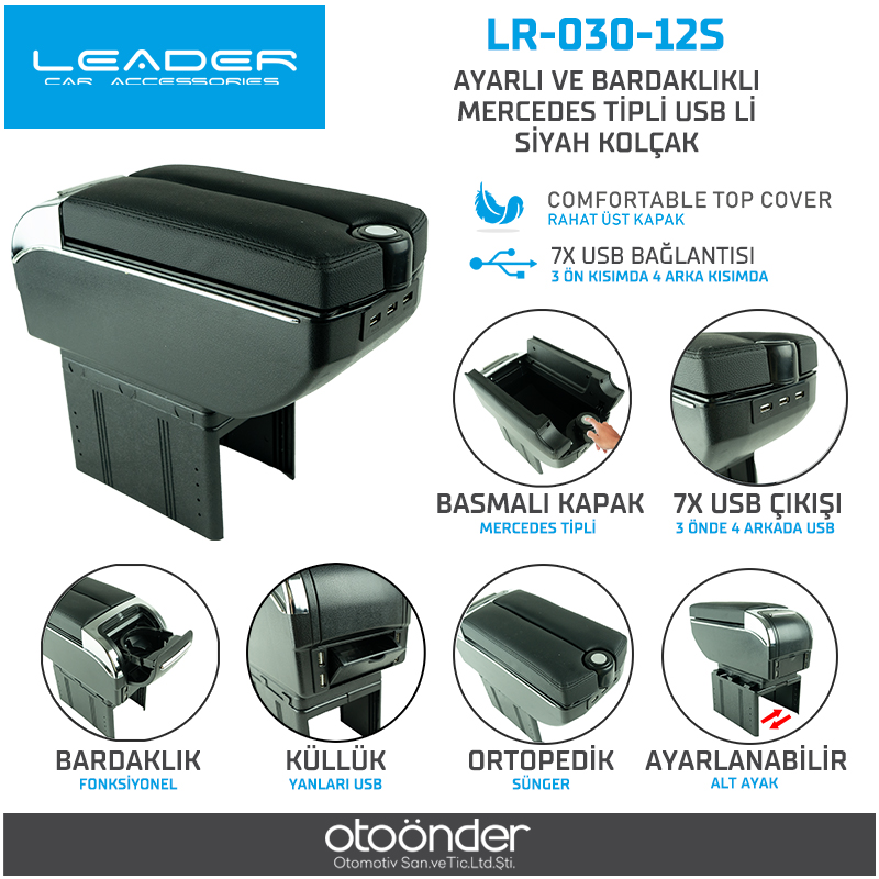 KOL DAYAMA ÇOK FONKSİYONLU SİYAH