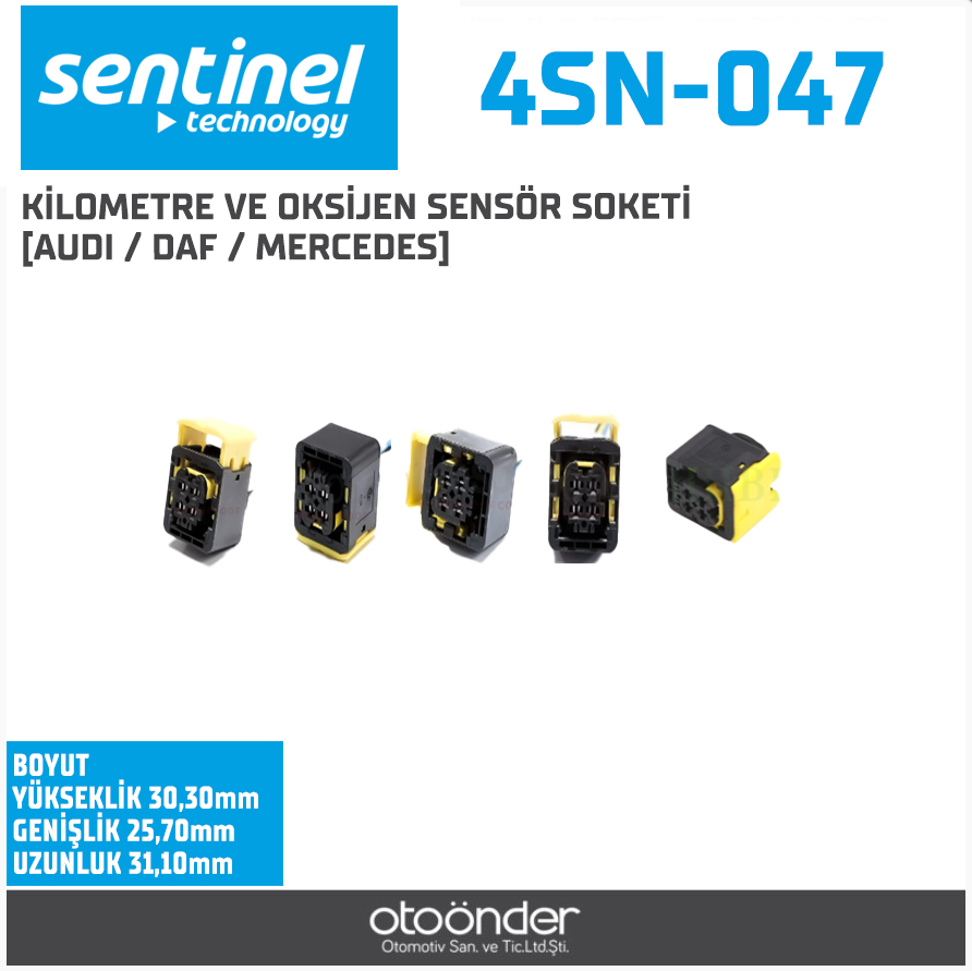KİLOMETRE,SİNYAL,STOP OKSİJEN SENSÖR SOKETİ [AUDI/ DAF / MERCEDES/RENAULT /VOLVO TIR]