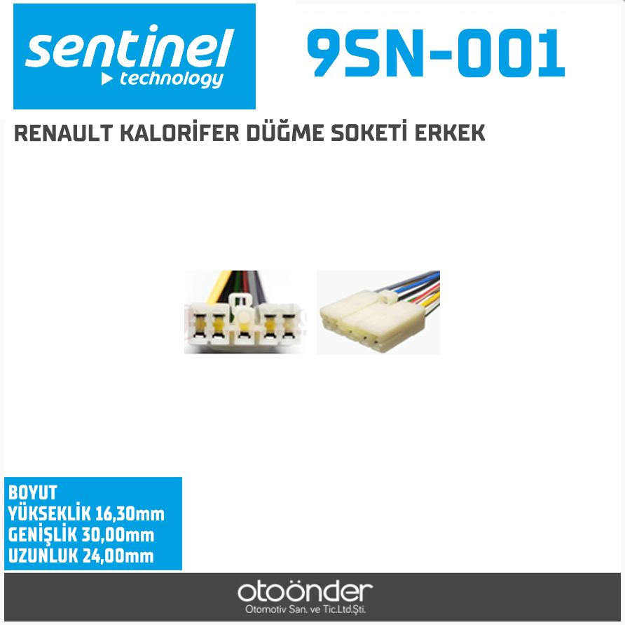 RENAULT KALORİFER DÜĞME SOKETİ ERKEK
