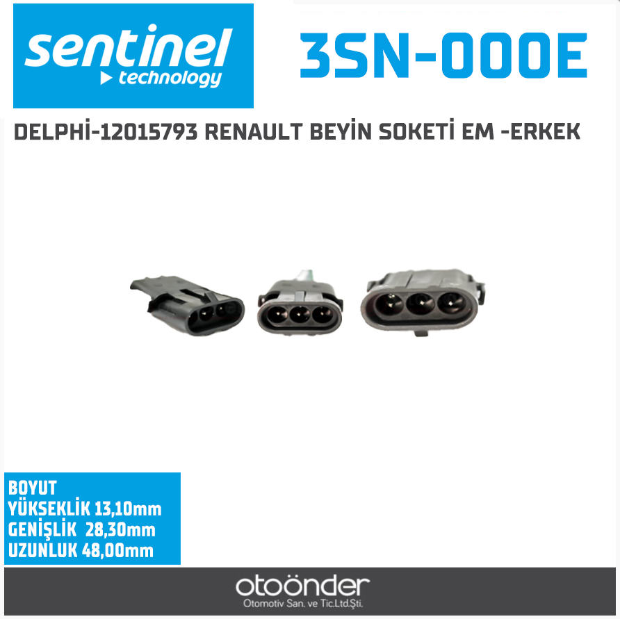 DELPHİ-12015793 RENAULT BEYİN SOKETİ EM -ERKEK