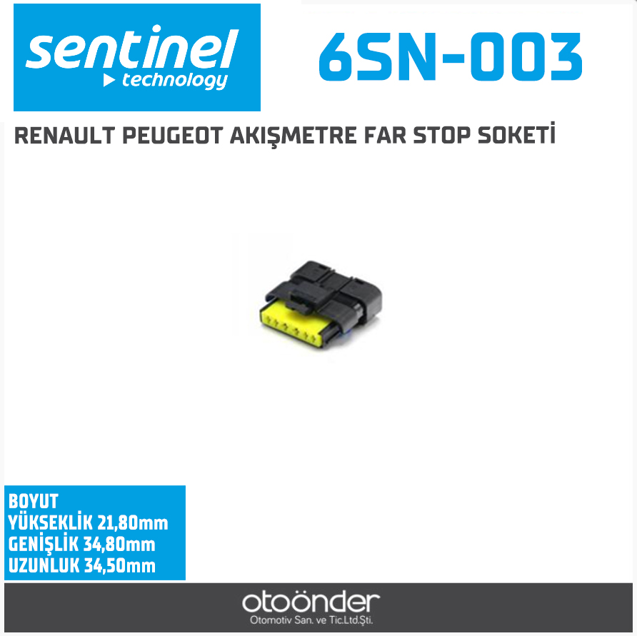 RENAULT PEUGEOT AKIŞMETRE FAR STOP SOKETİ