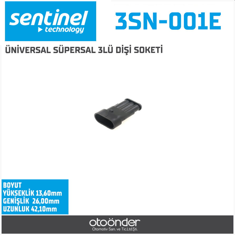 SÜPER SEAL OTO ELEKTRİK TESİSAT SOKETİ[DİŞİ]. [ÜNİVERSAL]