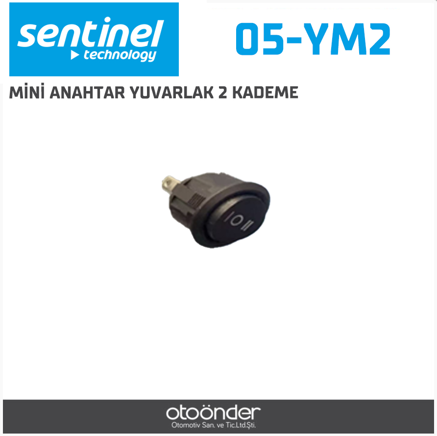 MİNİ ANAHTAR YUVARLAK 2 KADEME