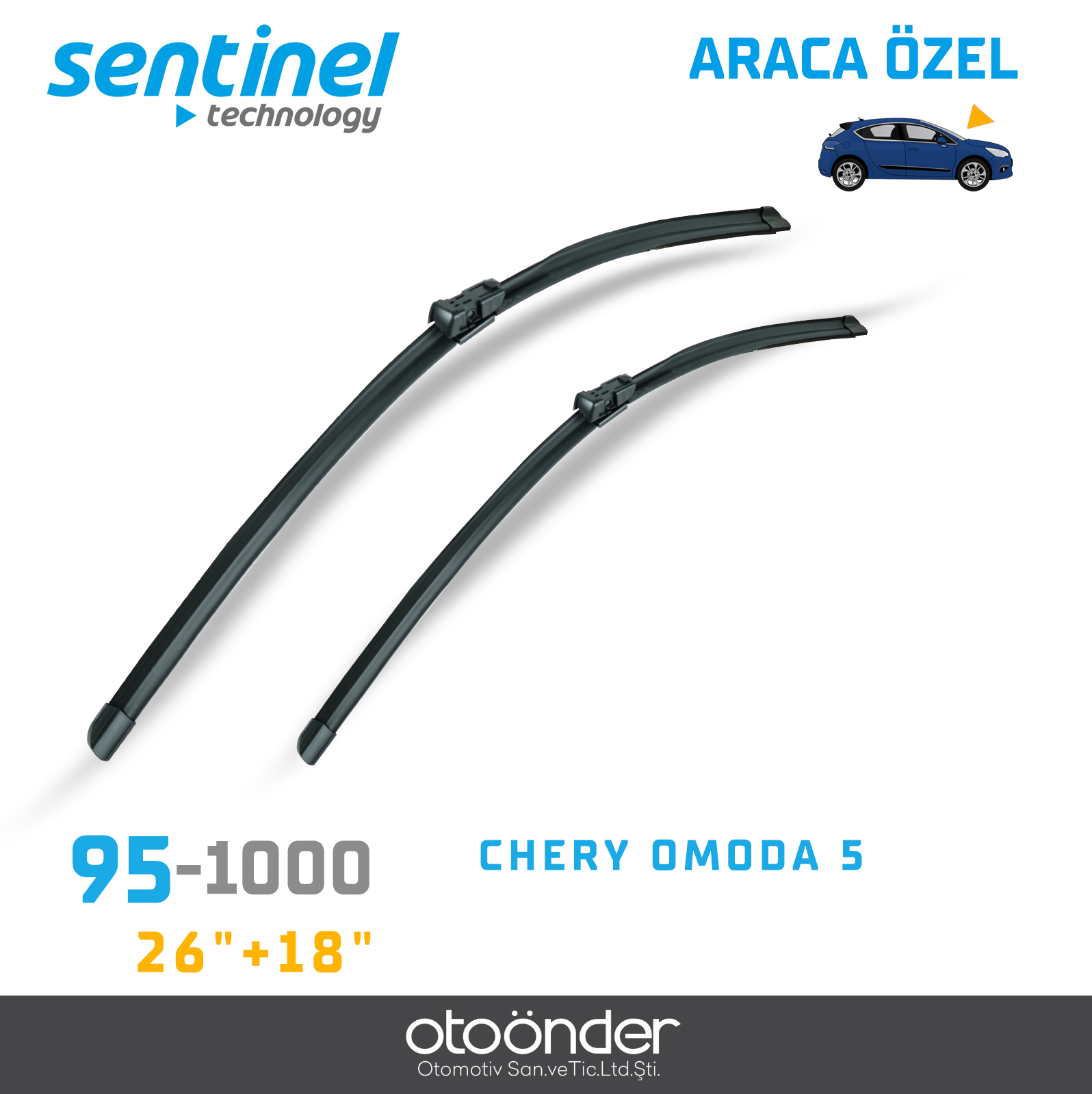 SÜPÜRGE TK ÖN CHERY OMODA 5  26"+18"