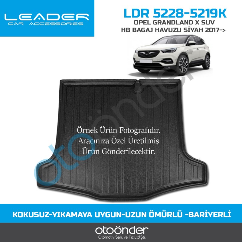 OPEL GRANDLAND X SUV/HB BAGAJ HAVUZU SİYAH 2017->ALT BAGAJ