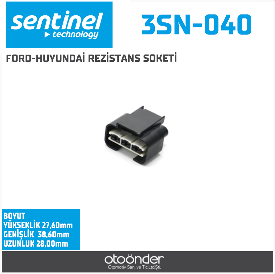REZİSTANS, RADYATÖR FAN SOKETİ[FORD / HYUNDAI / KIA]