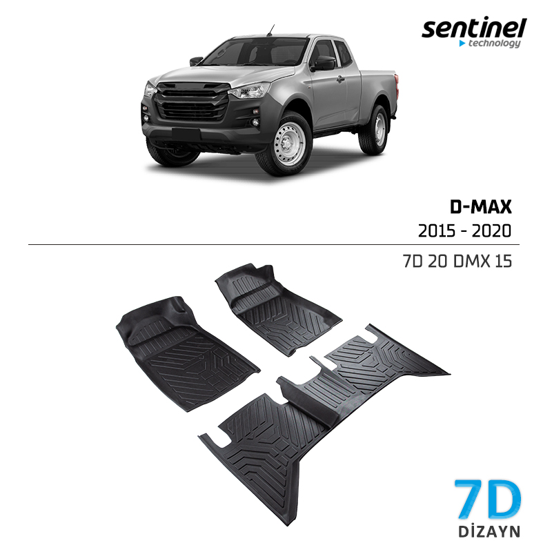 ISUZU D-MAX 2015-2020 7D PASPAS SİYAH