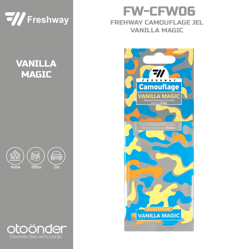 DRY CAMOUFLAGE Kağıt Koku Vanilla MagicFresh Way