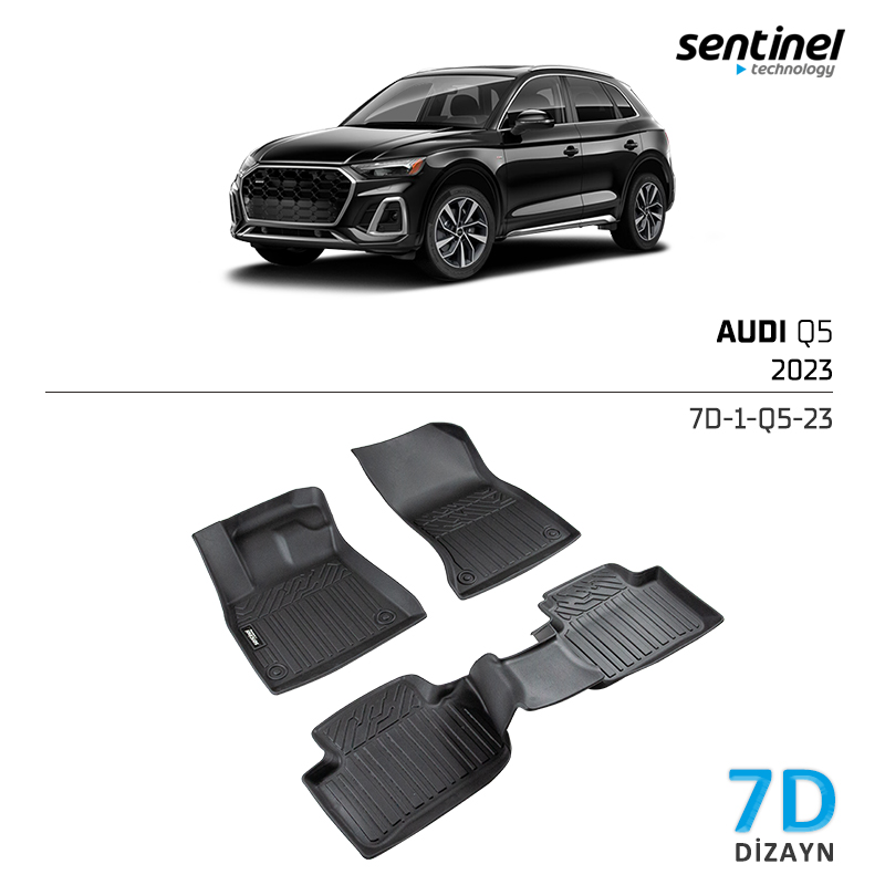 AUDI Q5 SERİSİ 2023-> UYUMLU 7D PASPAS SİYAH