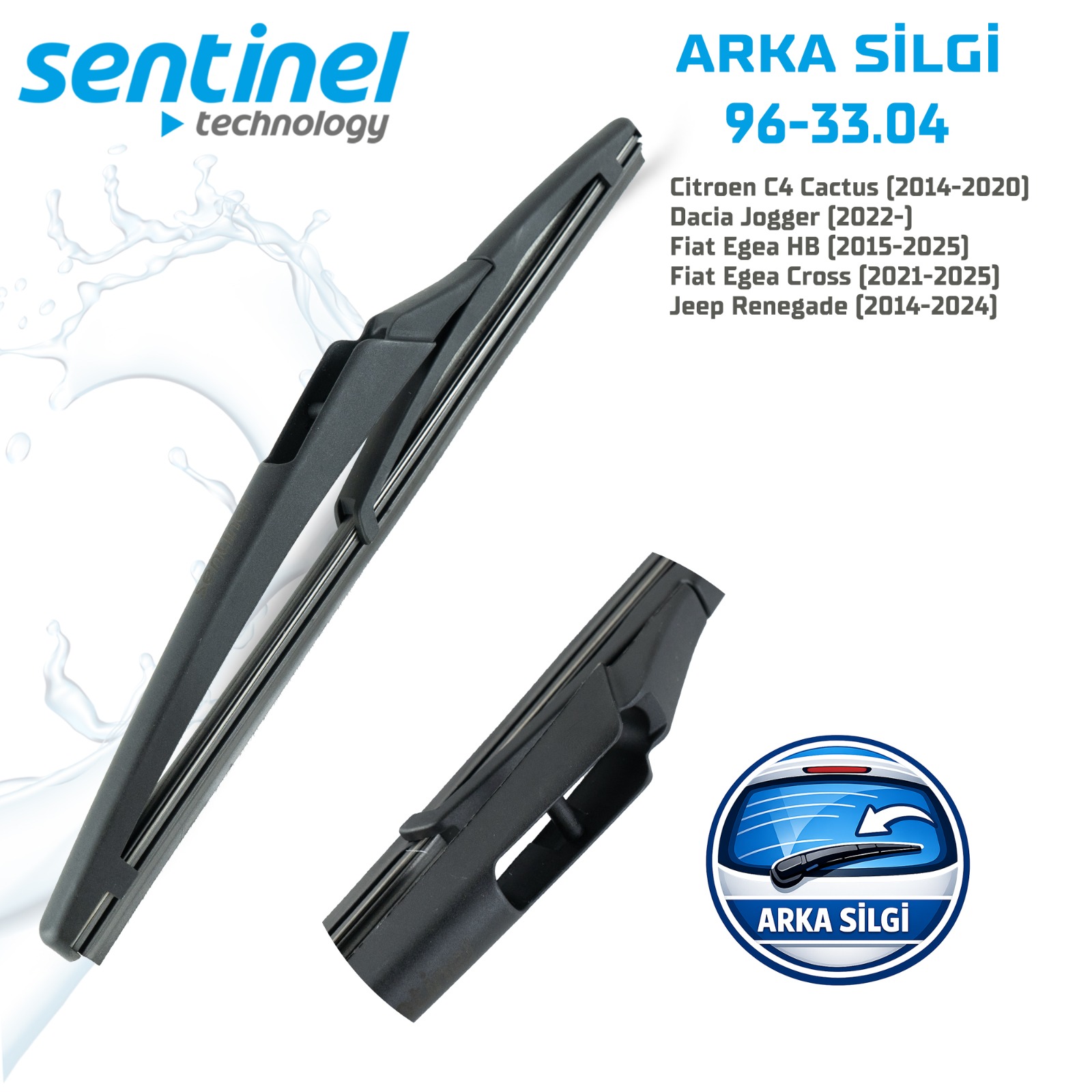 Arka Silgi Fiat Egea HB, Cross, Citroen C4 Cactus. Dacia Jogger