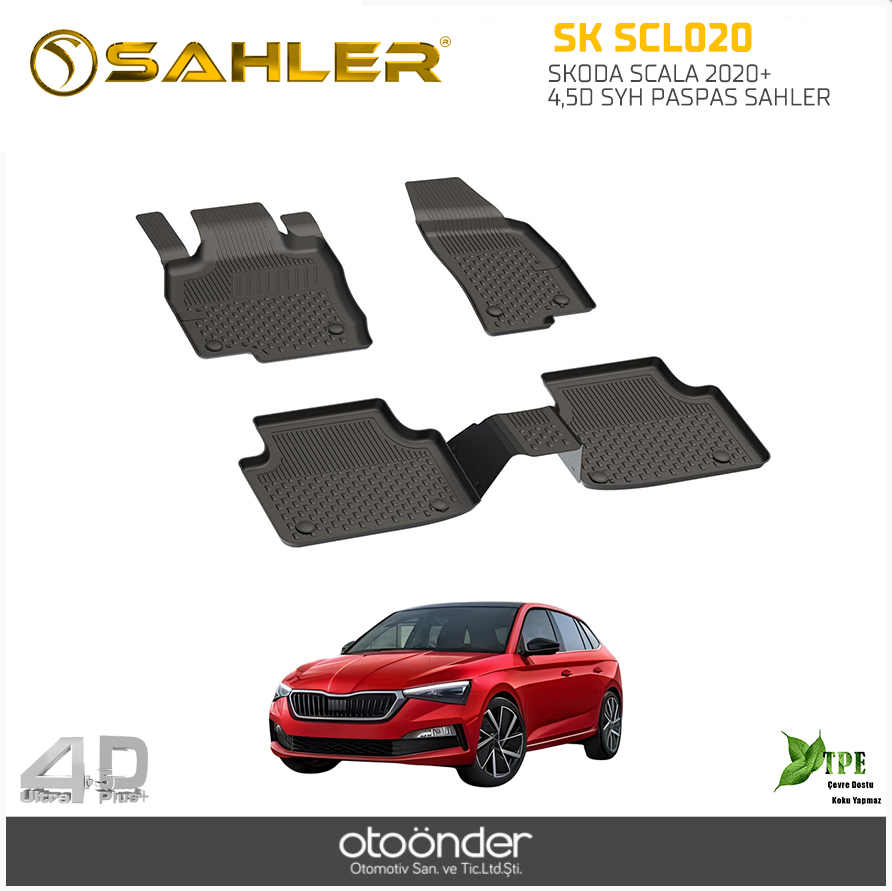 SKODA SCALA 2020+ 4,5D SYH PASPAS SAHLER