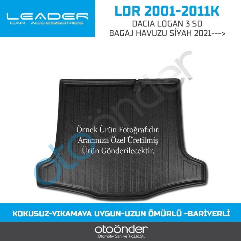DACIA LOGAN 3 SD BAGAJ HAVUZU SİYAH 2021--->