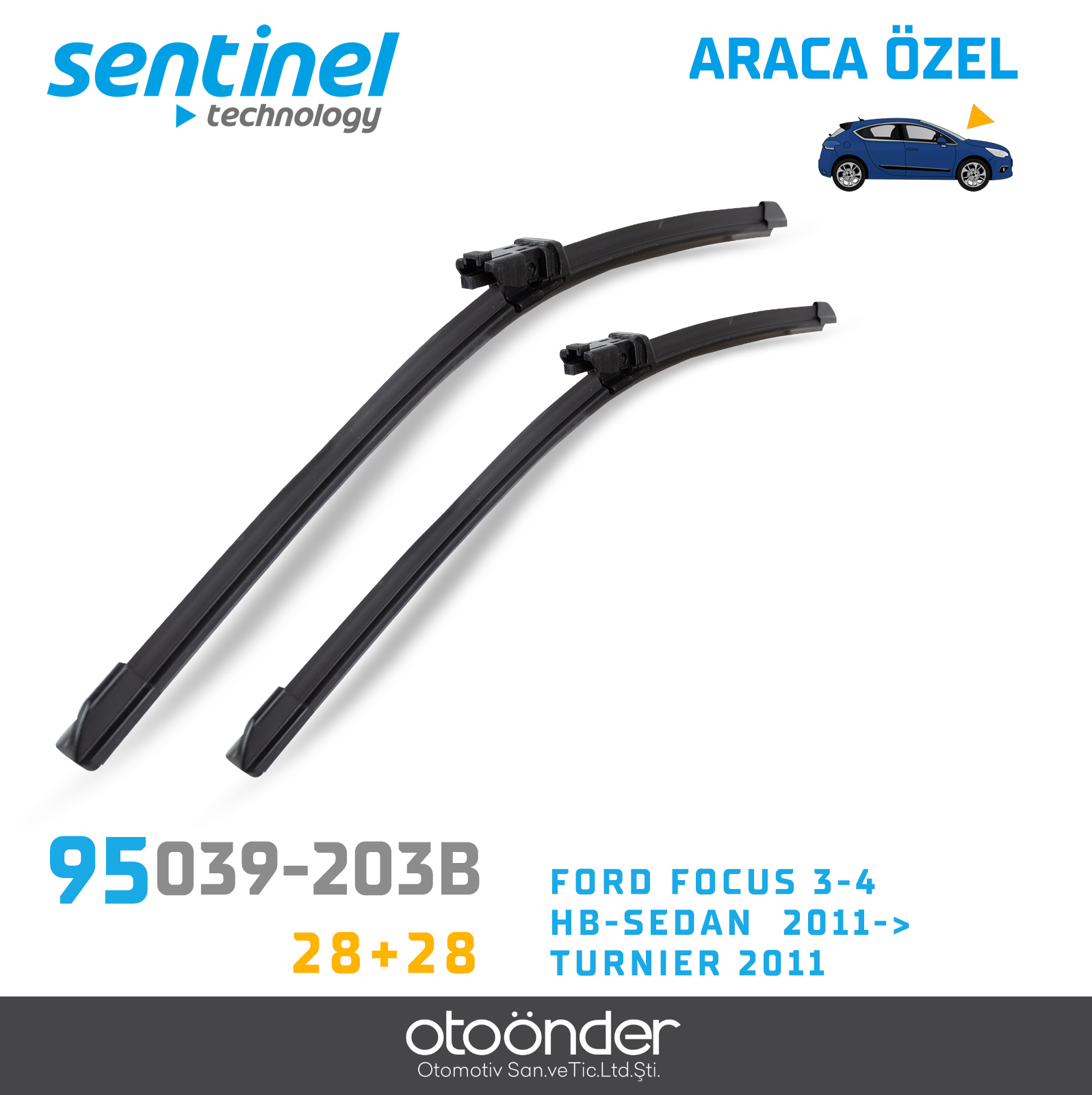 SÜPÜRGE TK ÖN FORD FOCUS 5 HB/SEDAN 2019. TOGG T10X  26"+20"