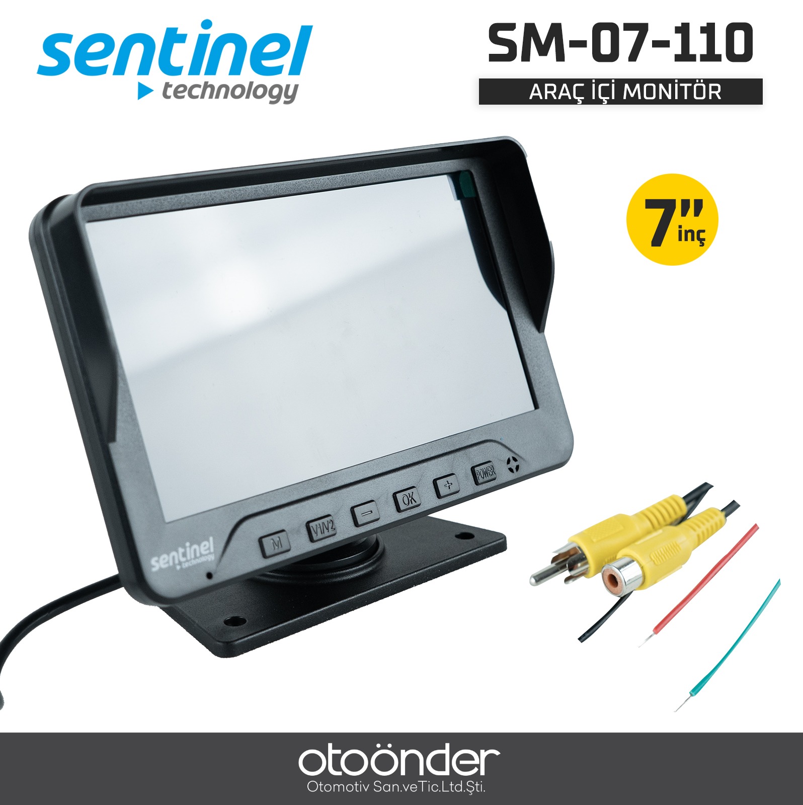 7" MONİTÖR TEK EKRAN