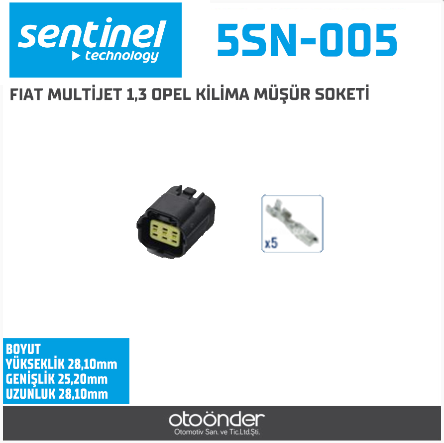 KLİMA MÜŞÜR SOKETİ[DEMONTE][FIAT / OPEL]