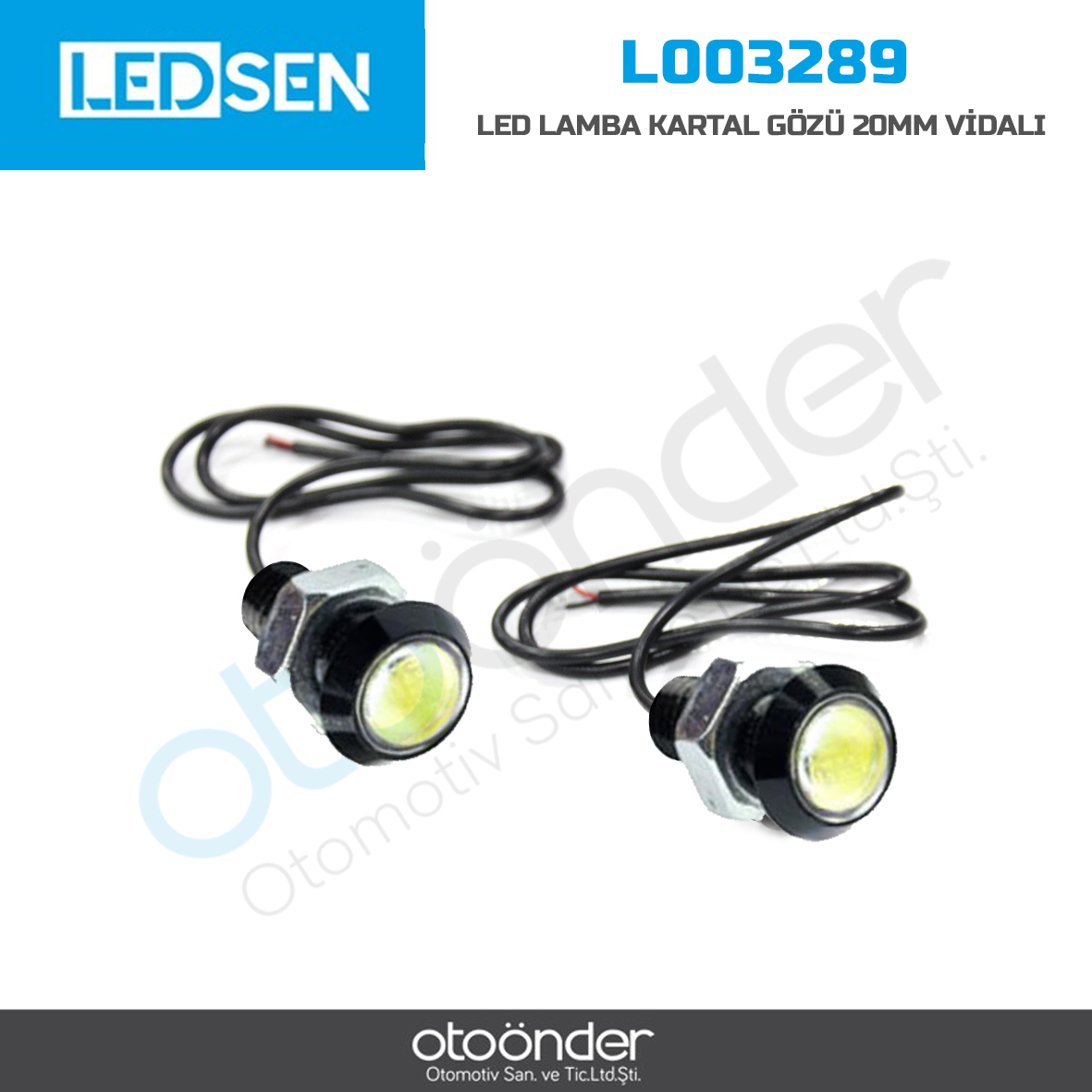 LED LAMBA KARTAL GÖZÜ 20mm VİDALI