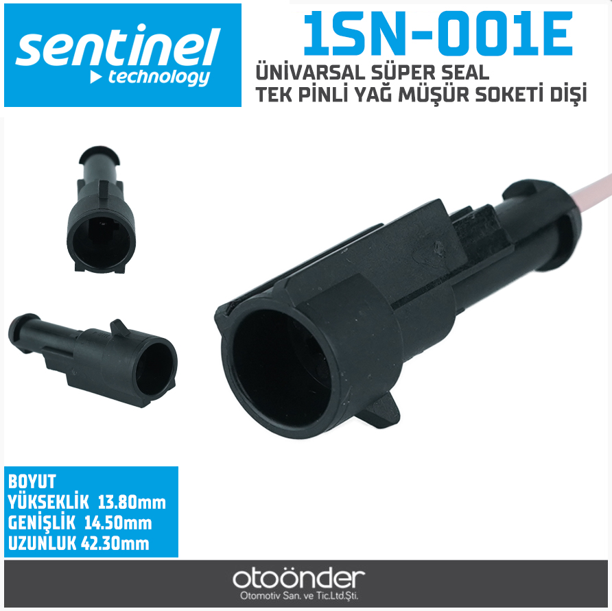 ÜNİVARSAL SÜPER SEAL -TEK PİNLİ YAĞ MÜŞÜR SOKETİ. DİŞİ