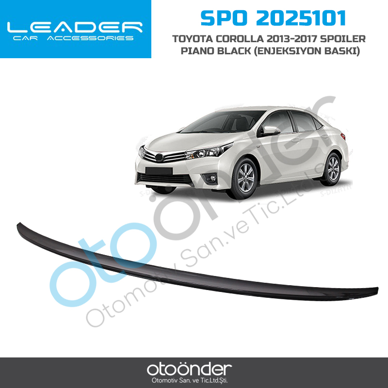 TOYOTA COROLLA  2013-2018 SPOİLER PİANO BLACK(ENJEKSİYON BASKI)