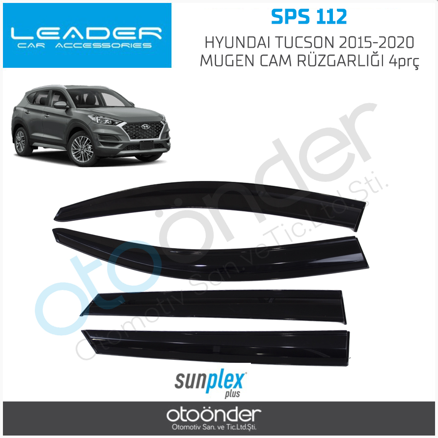 HYUNDAI TUCSON MUGEN CAM RÜZGARLIĞI. 2015-2021 4 Parça