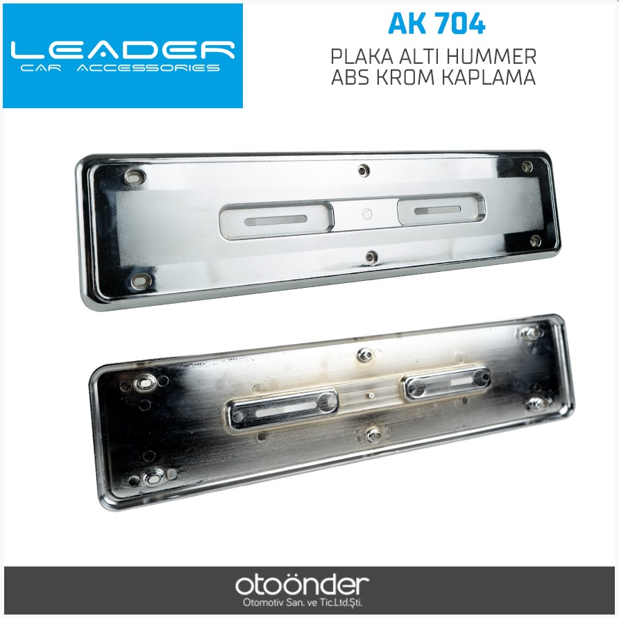 PLAKA ALTI HUMMER ABS KROM KAPLAMA