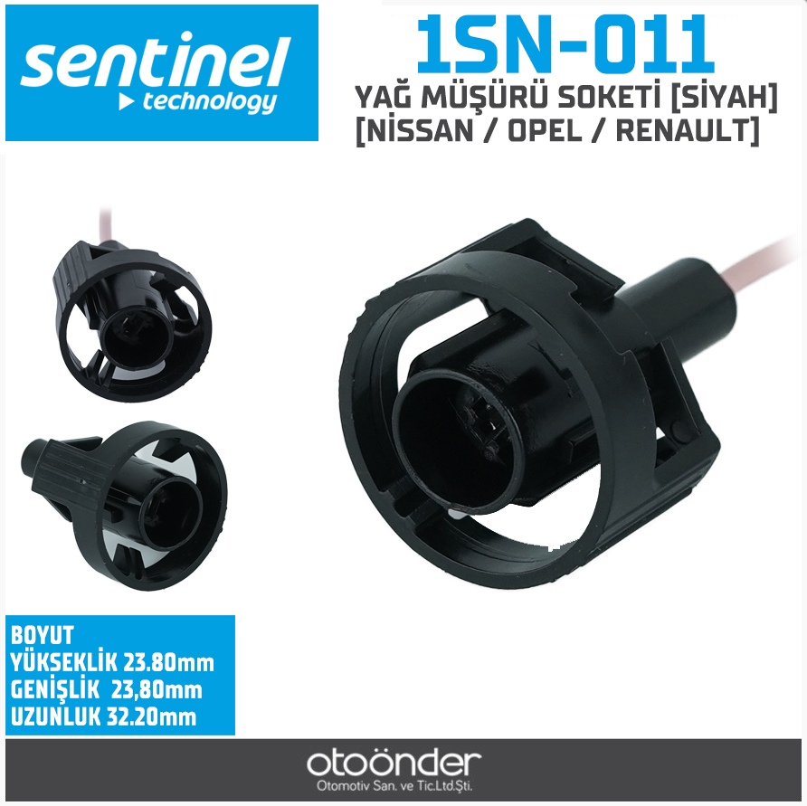 YAĞ MÜŞÜRÜ SOKETİ [SİYAH][NİSSAN / OPEL / RENAULT]