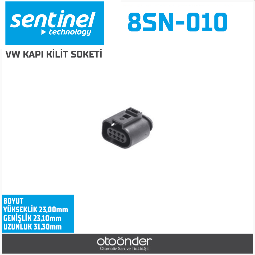 VW KAPI KİLİT PARK SENSÖR BAĞLANTI SOKETİ