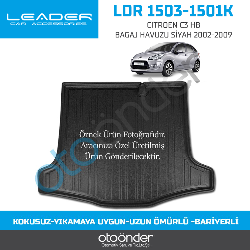 CITROEN C3 HB BAGAJ HAVUZU SİYAH 2002-2009