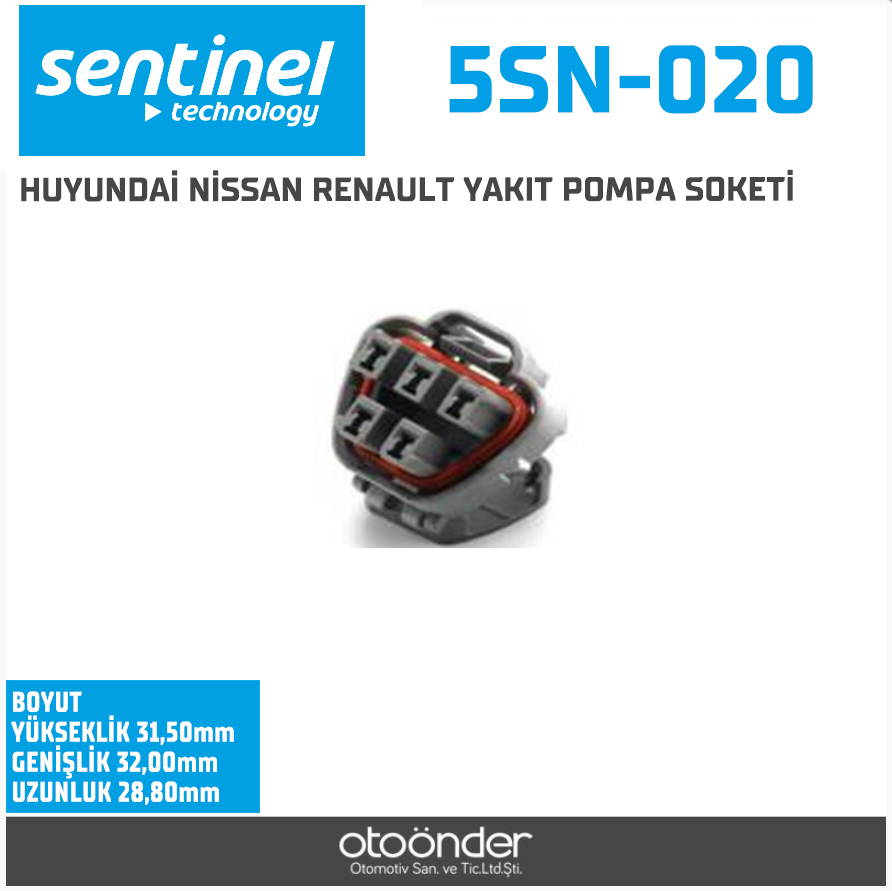 YAKIT POMPA ŞAMANDIRA SOKETİ[HYUNDAI / NISSAN / RENAULT]