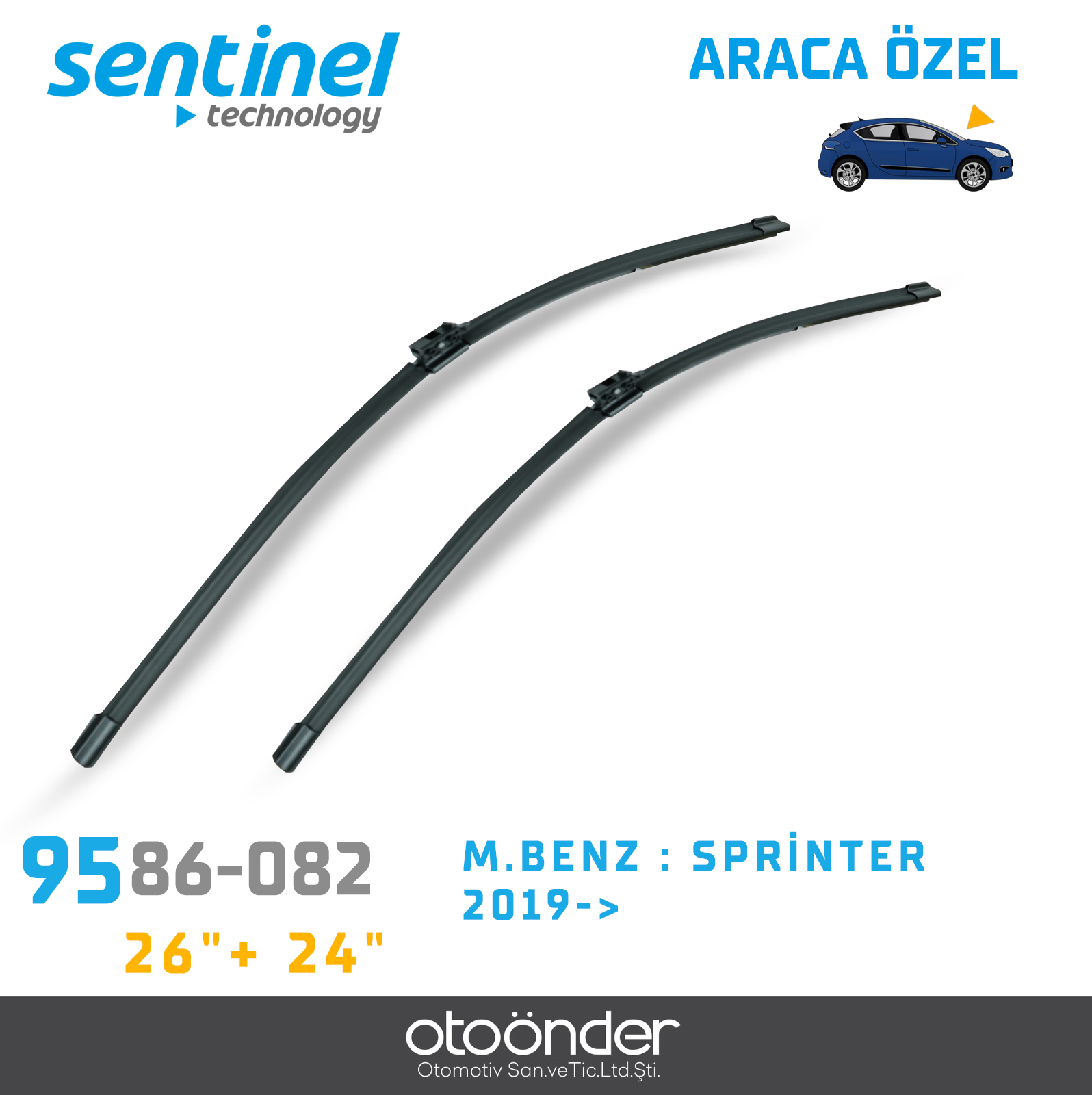 SÜPÜRGE TK ÖN M.BENZ : SPRİNTER 2019-> 26"+ 24"