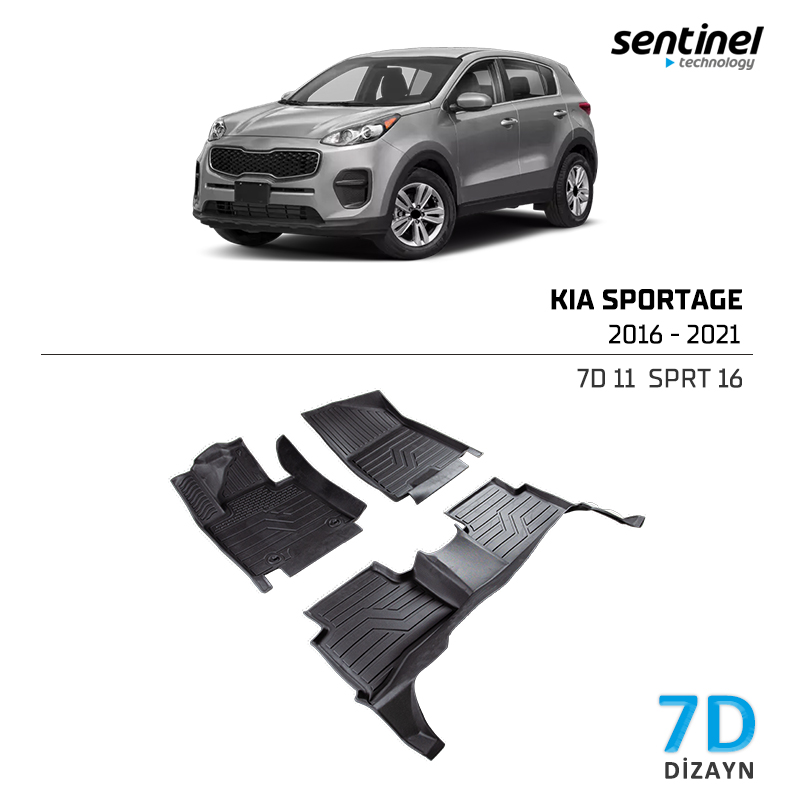 KİA SPORTAGE 2016-20217D PASPAS SİYAH