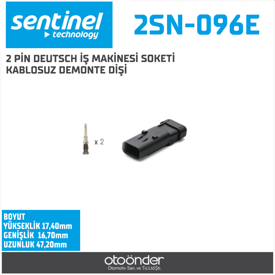 AMP OTO ELEKTRİK TESİSAT SOKETİ[776427-1][DİŞİ]. [DEMONTE][İŞ MAKİNESİ]
