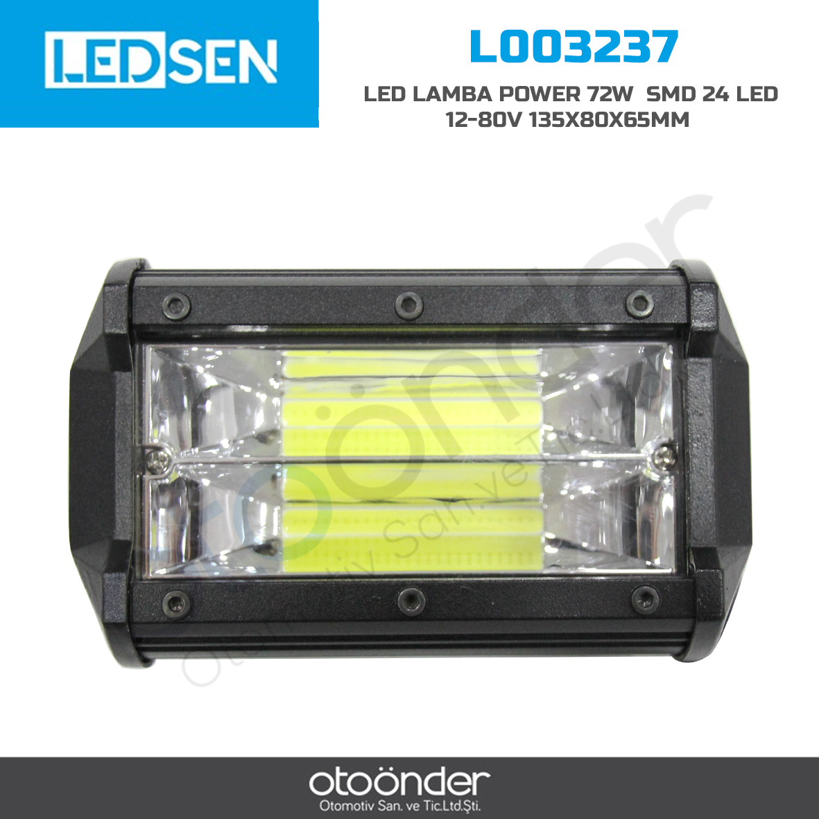 LED LAMBA POWER 72W SMD 24 LED 135X80X65mm