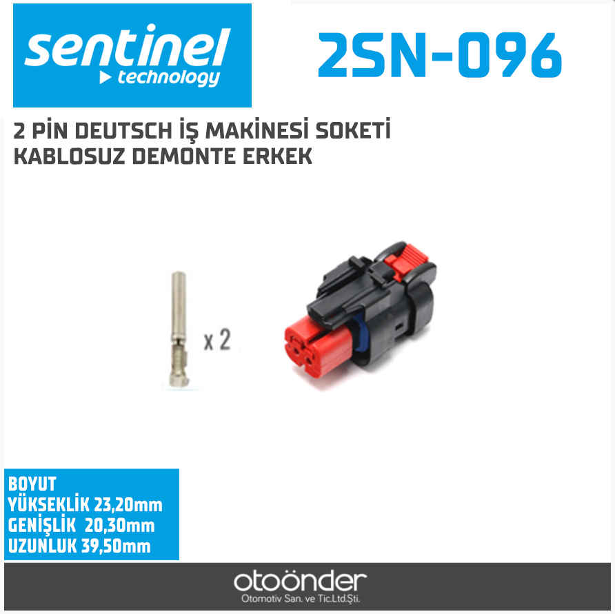 AMP OTO ELEKTRİK TESİSAT SOKETİ[776522-1][ERKEK]. [DEMONTE][İŞ MAKİNESİ]