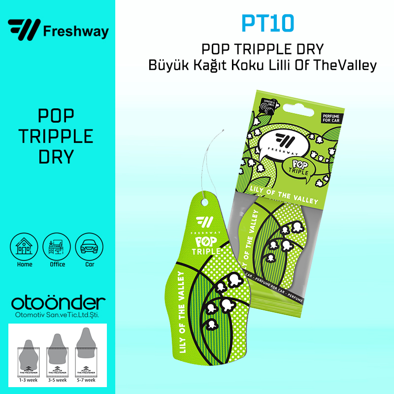 POP TRIPPLE DRY Büyük Kağıt Koku Lilli Of TheValley Fresh Way