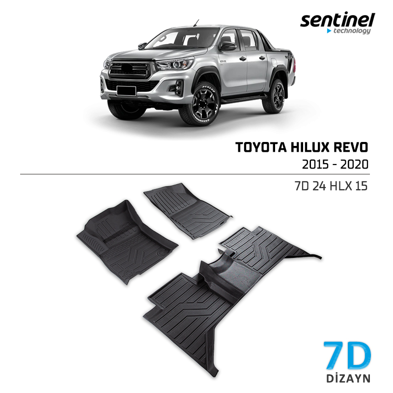 HILUX REVO 2015-2020  7D PASPAS SİYAH