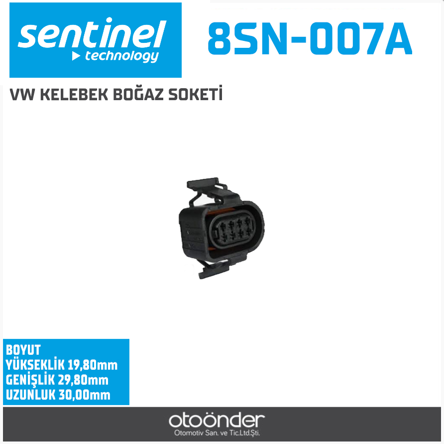 GAZ KELEBEĞİ KONUM SENSÖR SOKETİ[AUDI / SEAT / SKODA / VOLKSWAGEN]