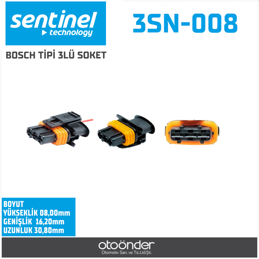 BOSCH MAP, KRANK, KİLOMETRE SENSÖR SOKETİ