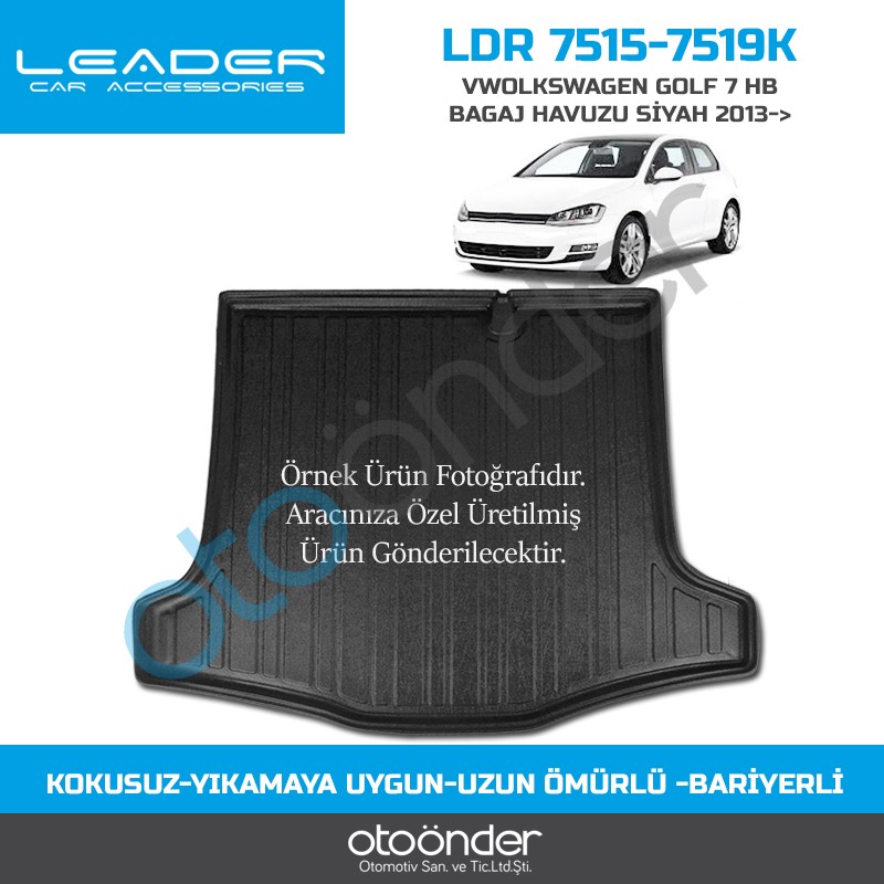 VWOLKSWAGEN GOLF 7 HB BAGAJ HAVUZU SİYAH 2013-2021