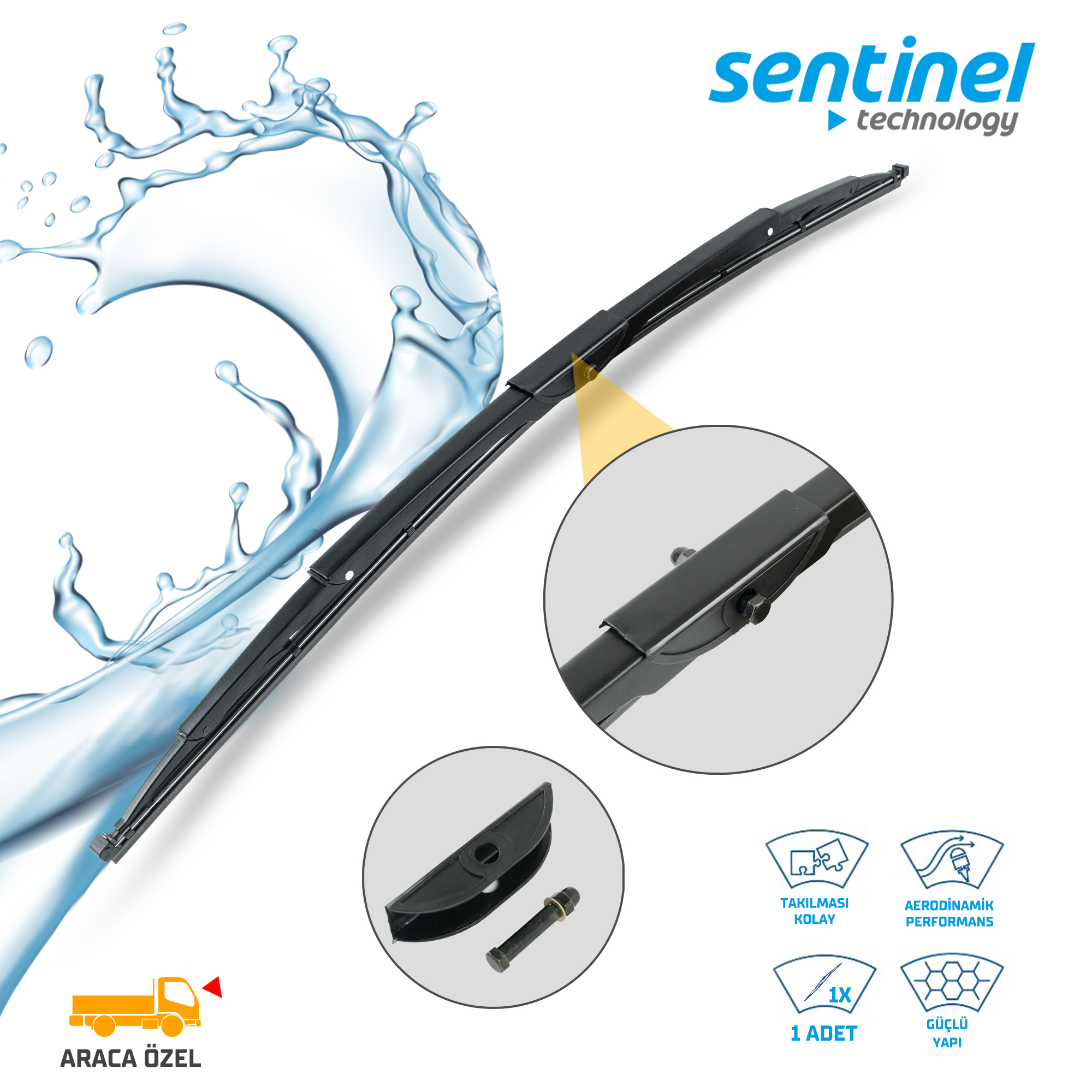 SİLECEK SÜPÜRGESİ 1000mm MERCEDES BMC PROBUS,. ÜNİVERSAL ADET