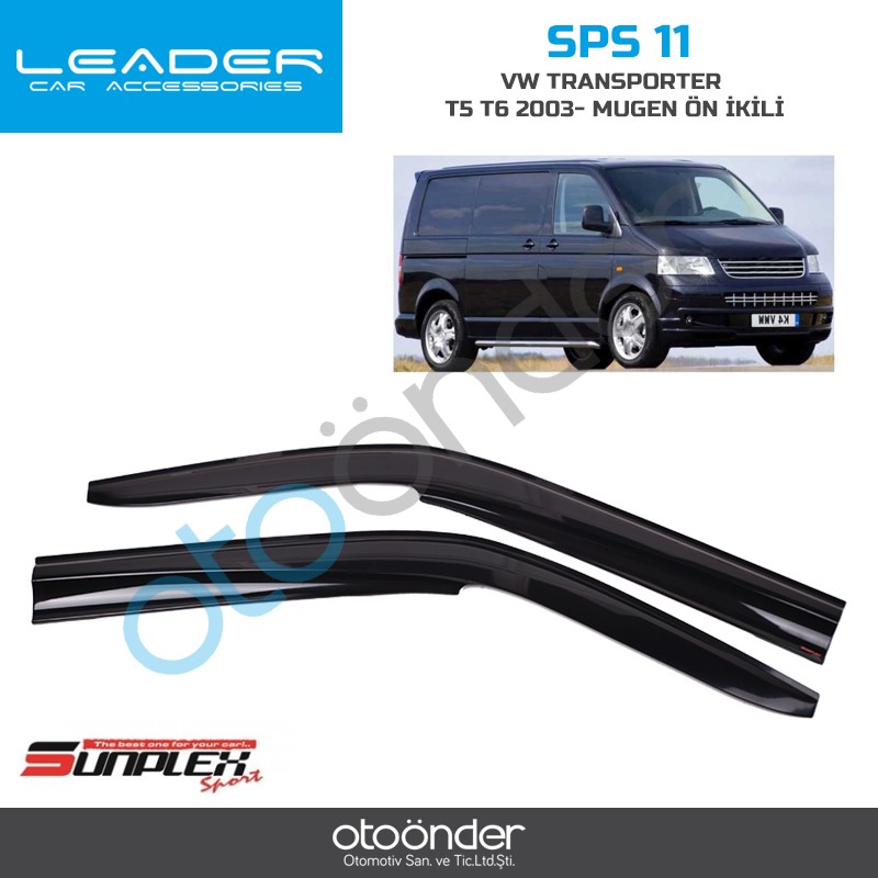 VW TRANSPORTER T5 T6  T7 T8 MUGEN CAM RÜZGARLIĞI. 2003-2024 2 Parça