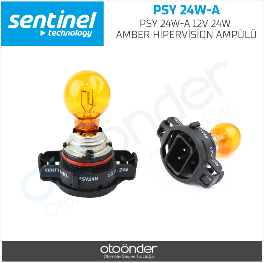 12V SİNYAL AMPULÜ TURUNCU PSY24W PG20-4 X5, C5