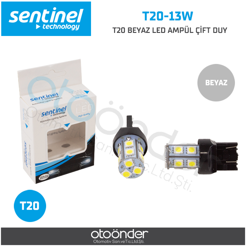 T20 BEYAZ LED AMPÜL ÇİFT DUY